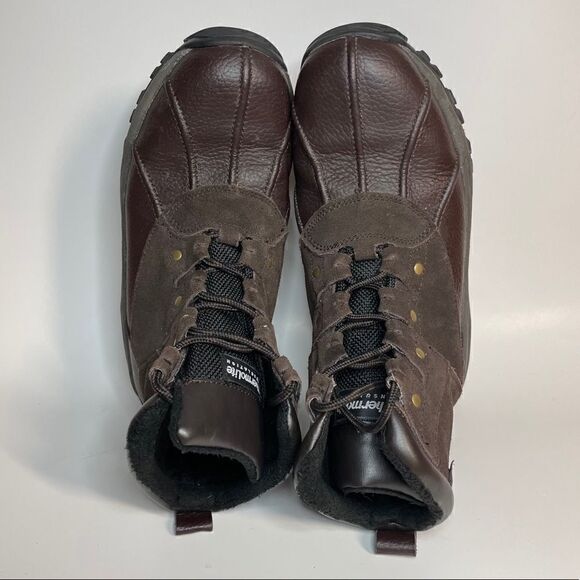 KHOMBU Men’s Thinsulate Leather Waterproof Boots 8 - Picture 3 of 9